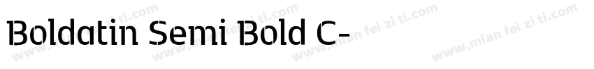Boldatin Semi Bold C字体转换